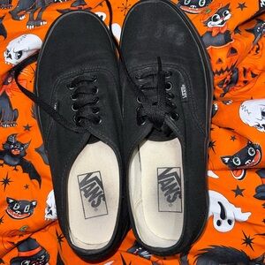 Vans Authentic Black Canvas Shoes